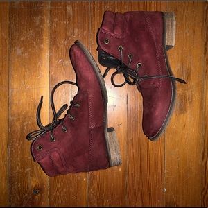 Steve Madden Burgundy Booties